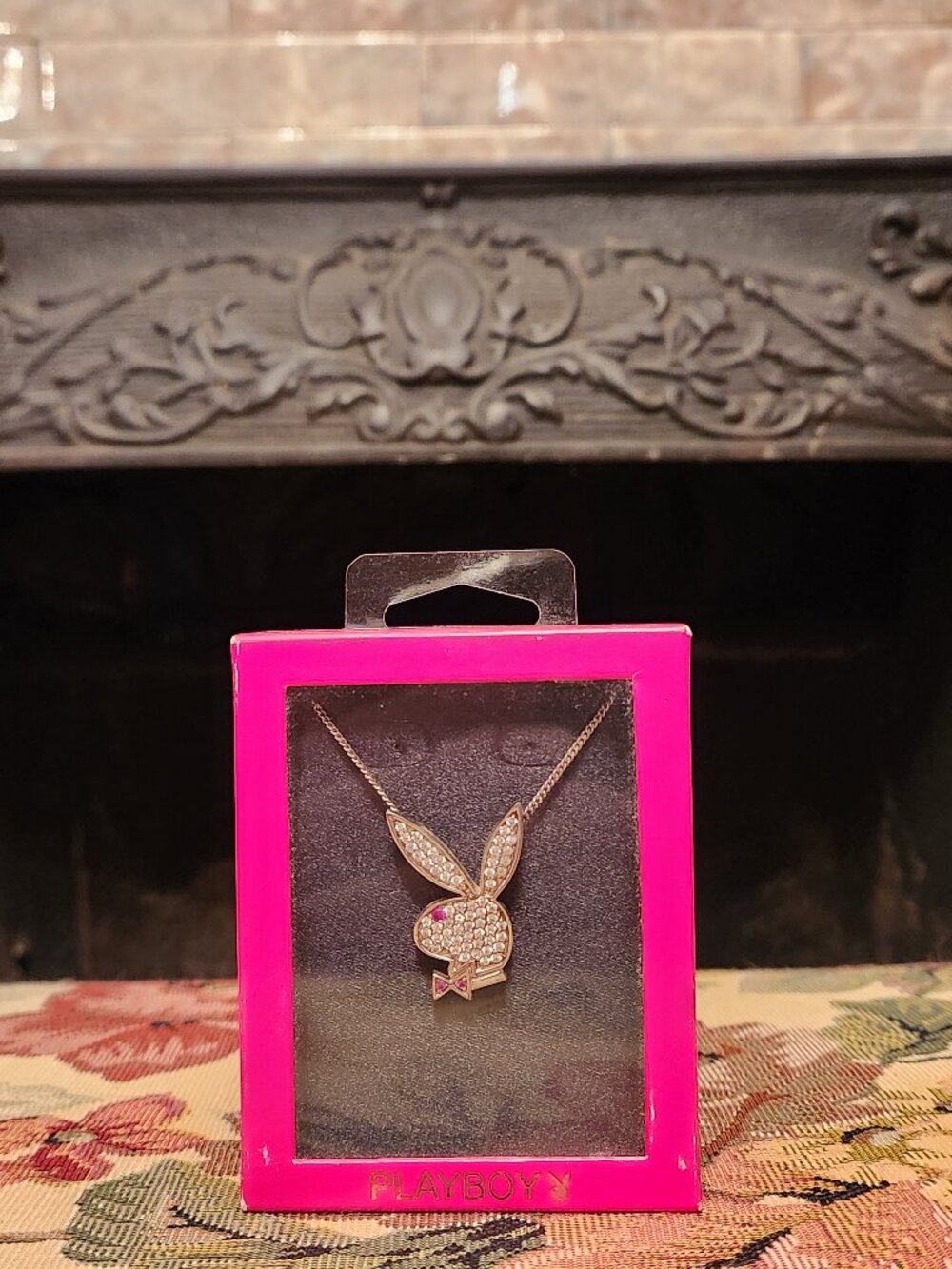 Playboy PLAYMATE OF THE YEAR necklace 925 ULTRA RARE y2k mcbling girls next door